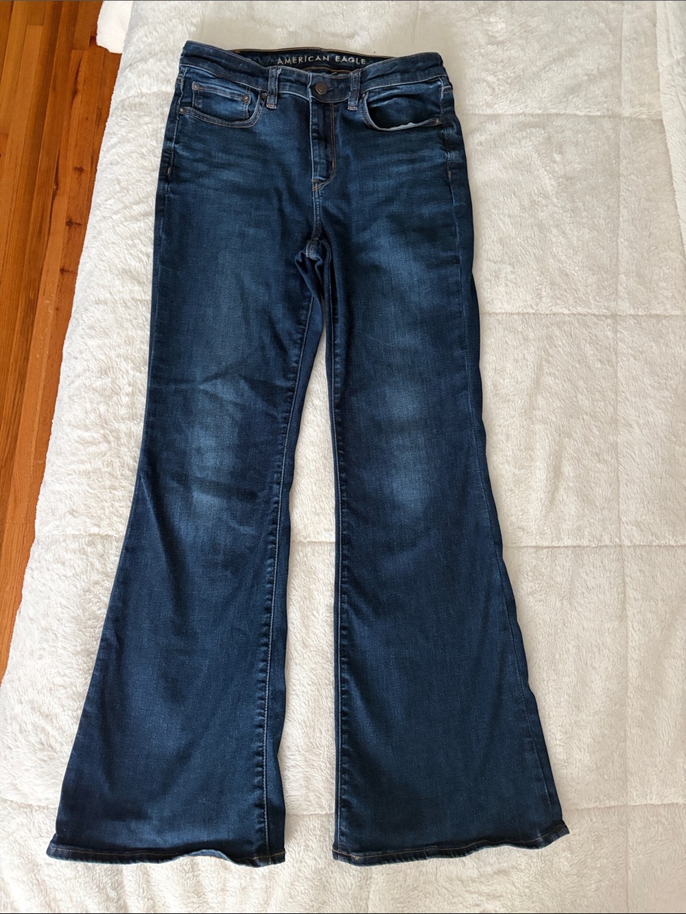 American Eagle Outfitters Women's Dark Wash Flare Jeans